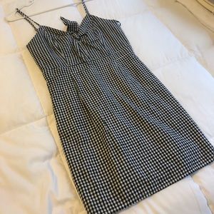 Lulus black and white gingham dress